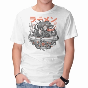 Ramen Yokai Girl Floral Pattern Bohemian style