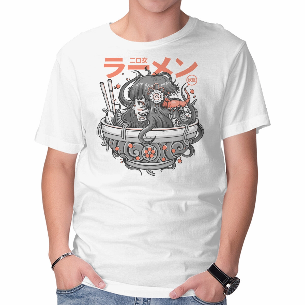 Ramen Yokai Girl Polka Dot Pattern Light Comfort Style