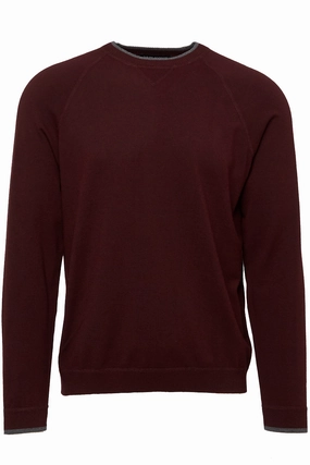 Flexible Fabric Relax Fit Design Coverstitch Raglan Sweater