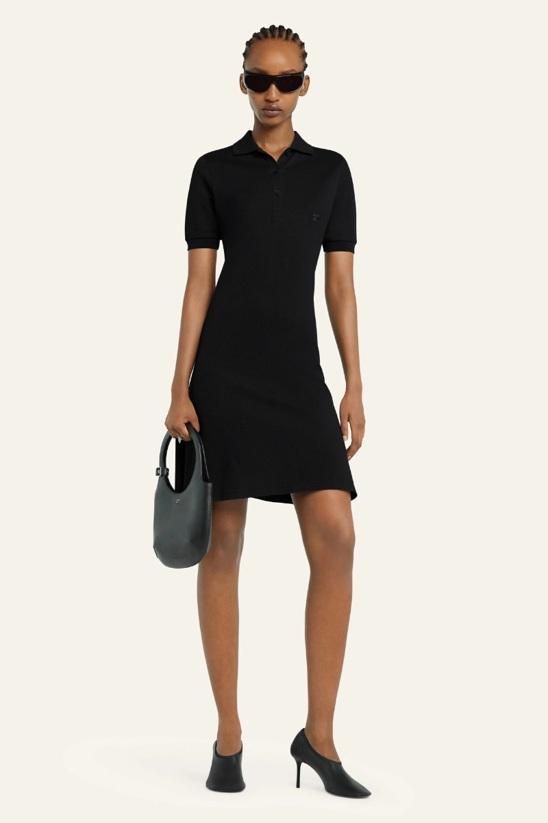 Perfect for Layering Polished Wear Mini Piqu?? Polo Dress