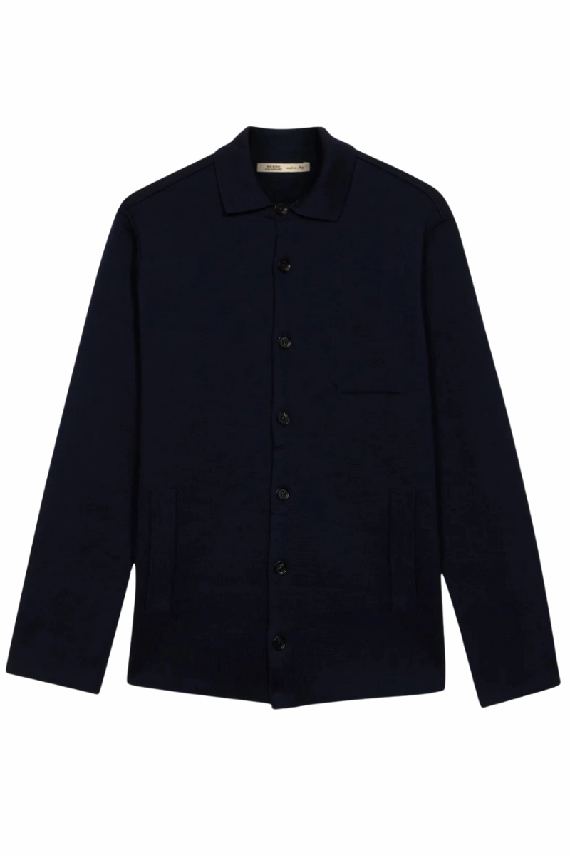 Milano Knit Overshirt Elastic hem