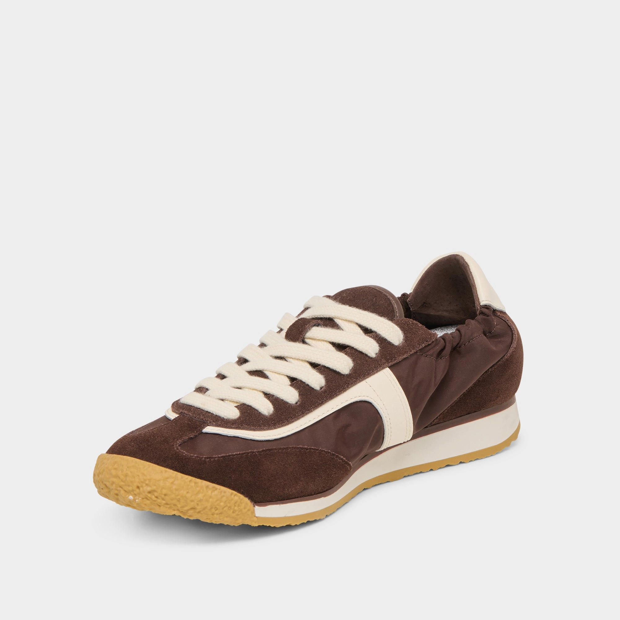 SARIYA SNEAKERS DK BROWN NYLON Back Pull