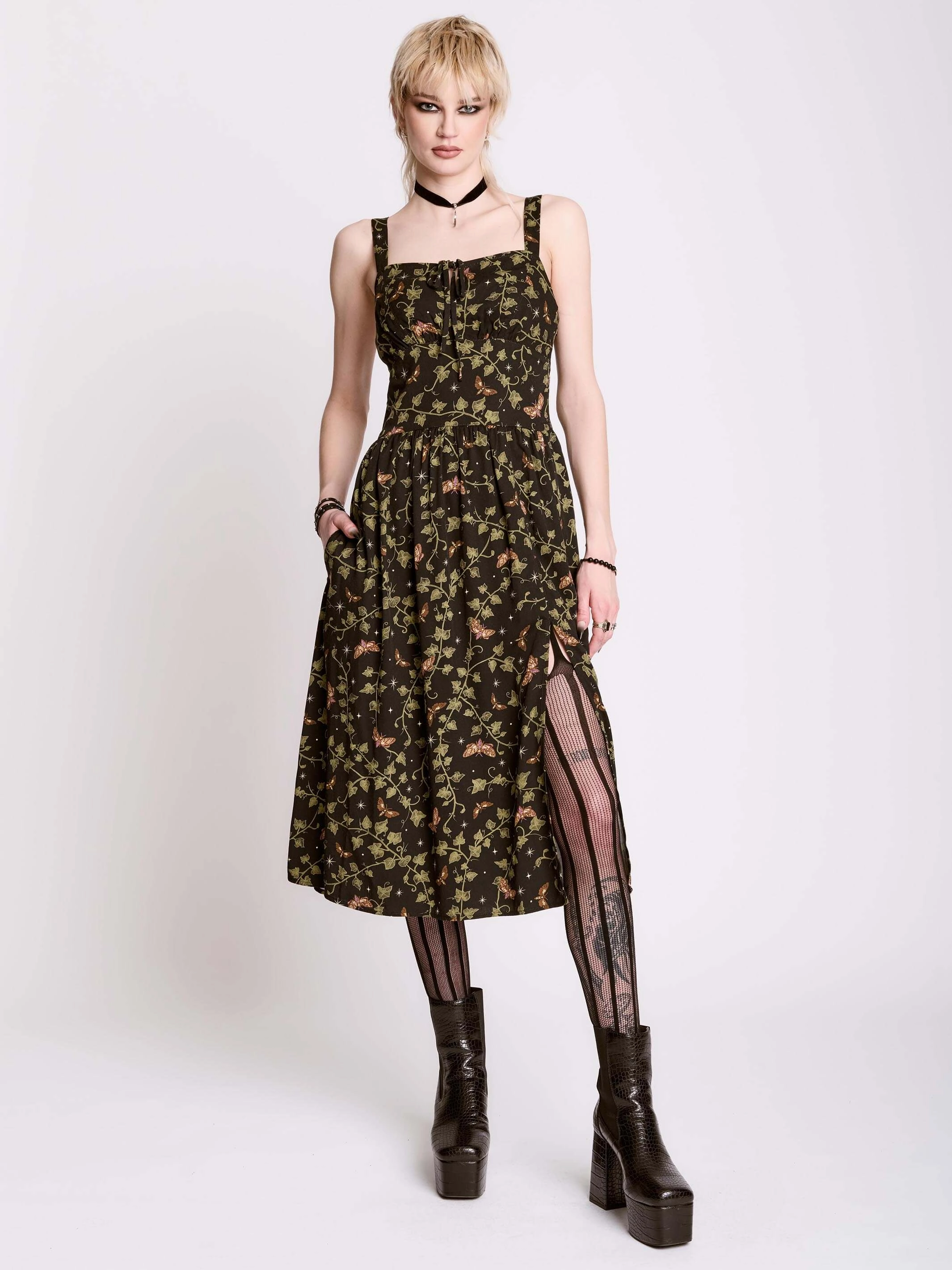 Natural Wrap Modern Fit Creeping Ivy Sundress