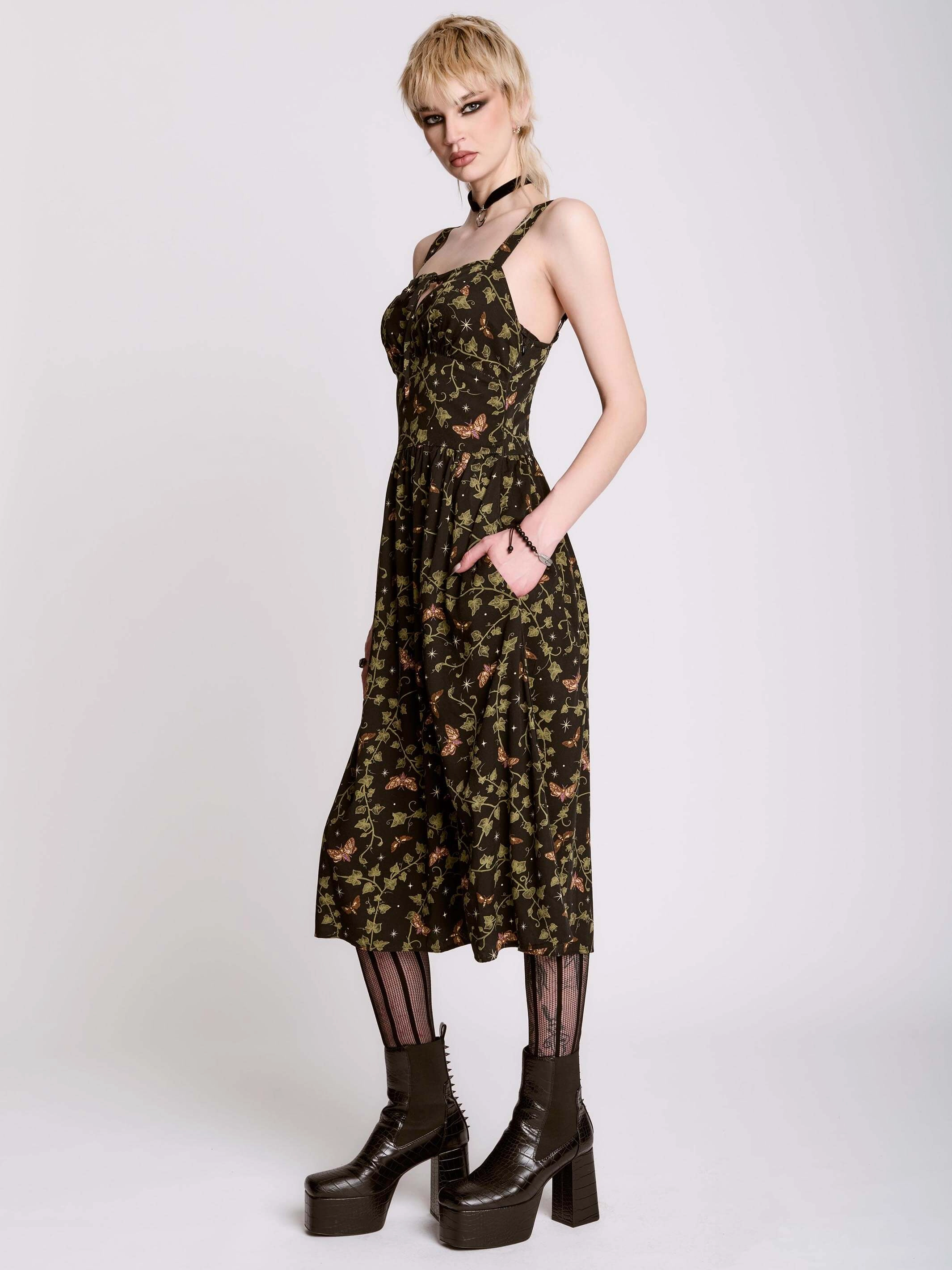 Fashionable Design Timeless Beauty Creeping Ivy Sundress