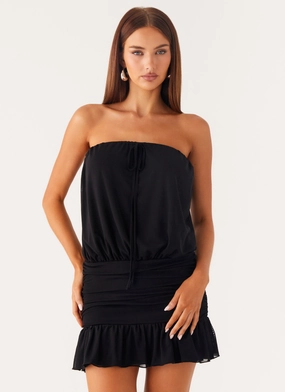City Ready Event Safe Only A Dream Strapless Mini Dress - Black
