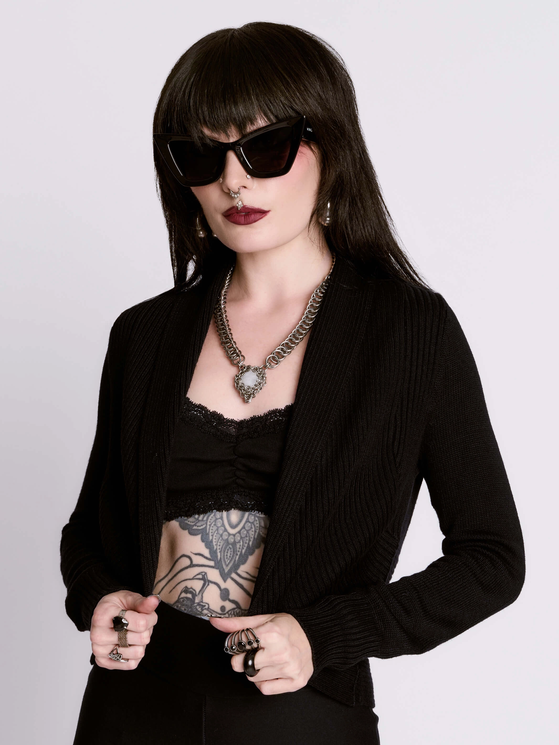 Retirement gift Mountain related Cropped Cardigan