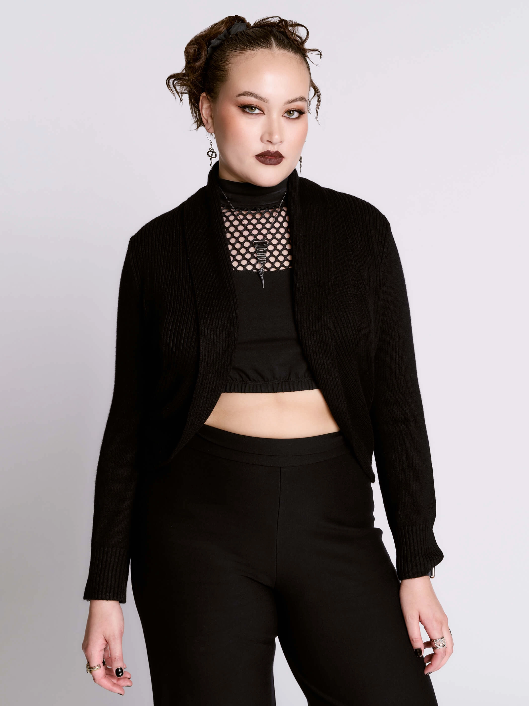 Subtle Color storage room Cropped Cardigan