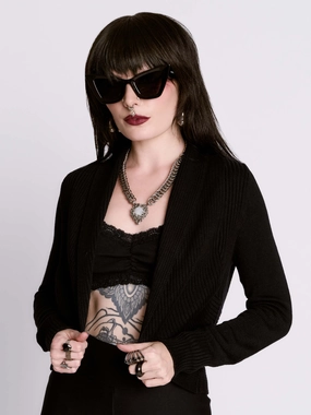 Retirement gift Mountain related Cropped Cardigan