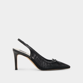 Plus Curve Soft Appeal YELA HEELS BLACK TULLE