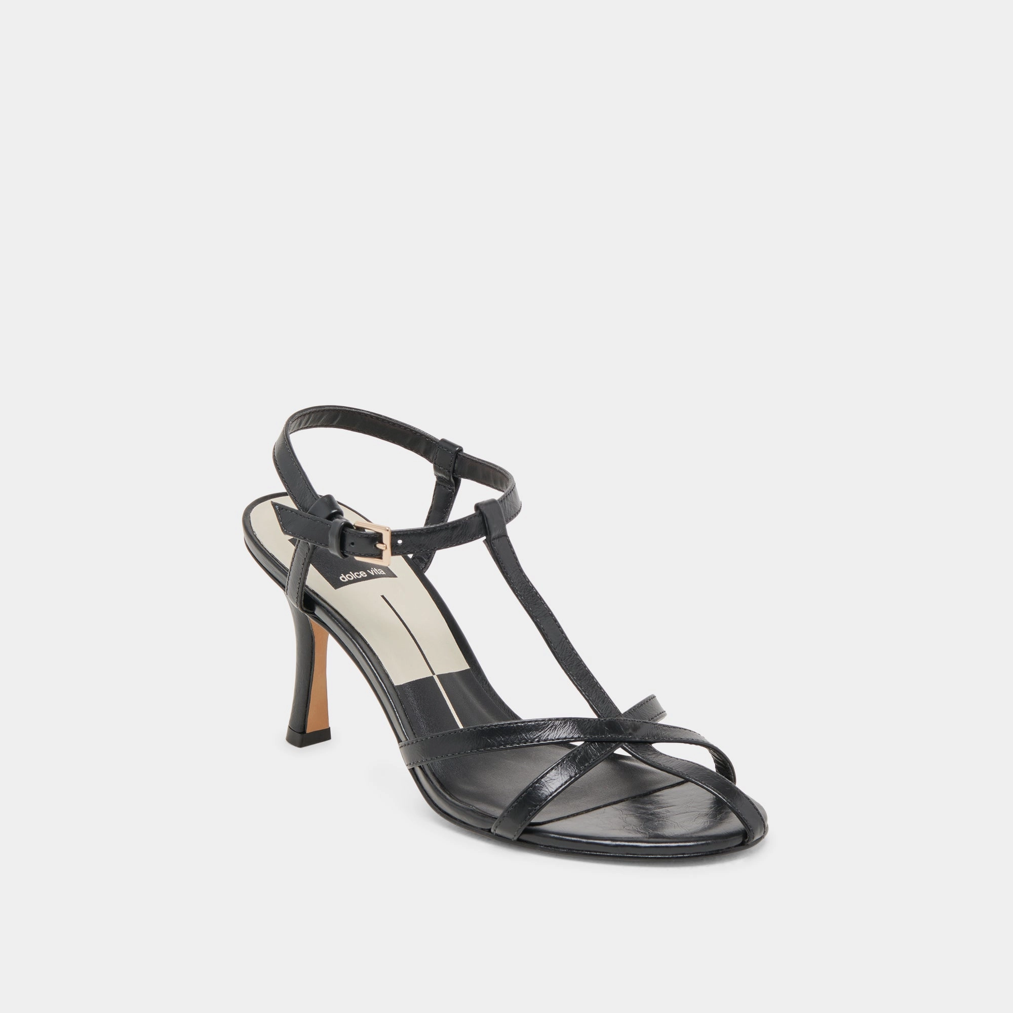 LIANE HEELS MIDNIGHT CRINKLE PATENT Charming Look