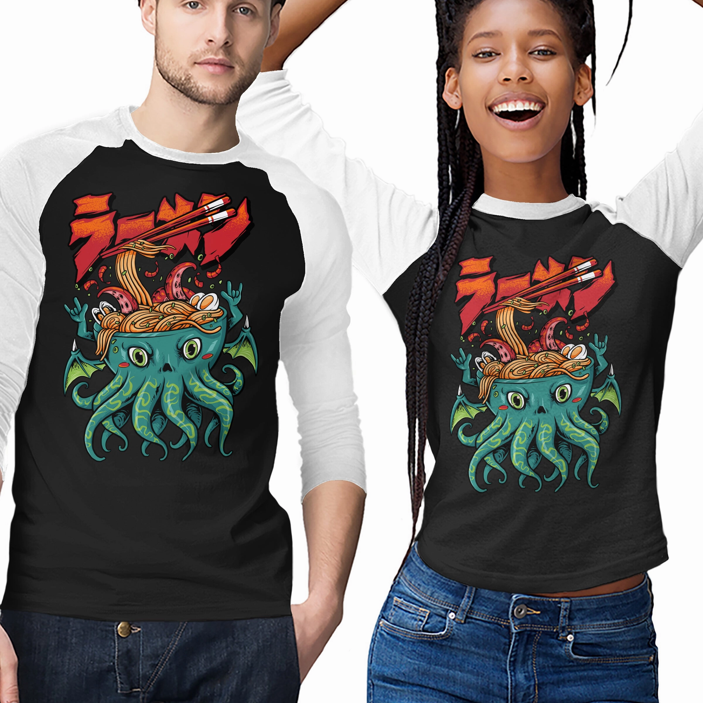 Cthulhu Noodles Layered Shoulder Design Vintage authenticity
