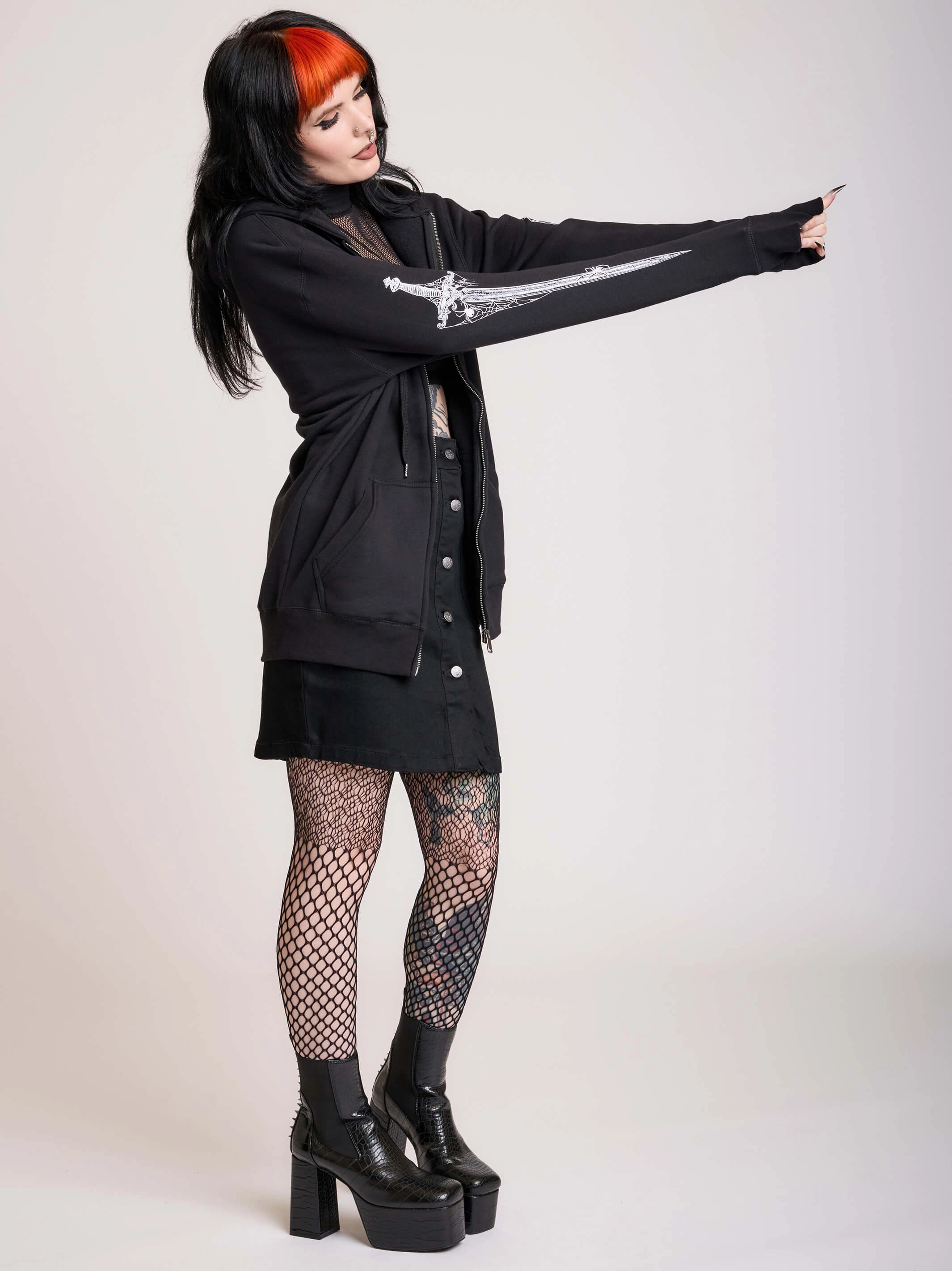 Furniture Dagger Zip Up Hoodie