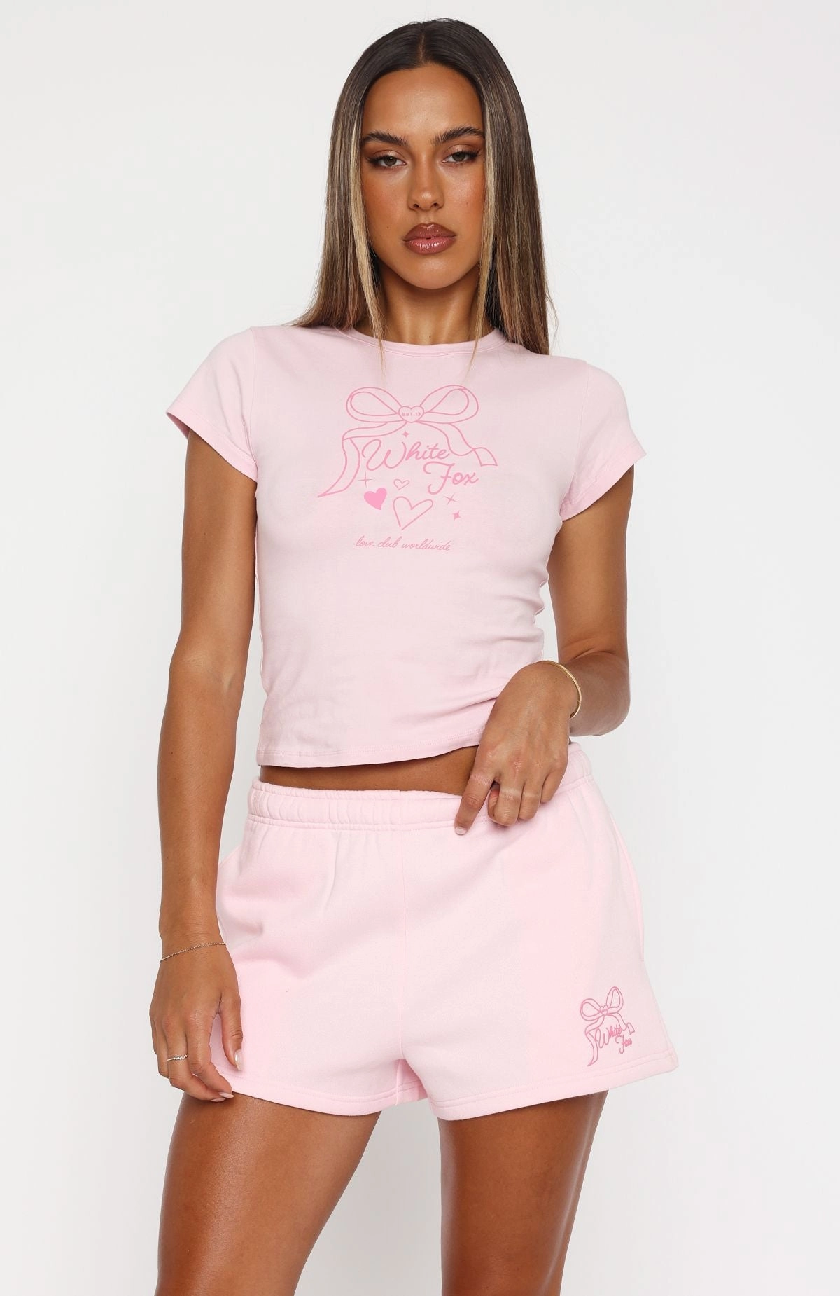 Comfortable Motion Daily Layer Love You Forever Baby Tee Pink