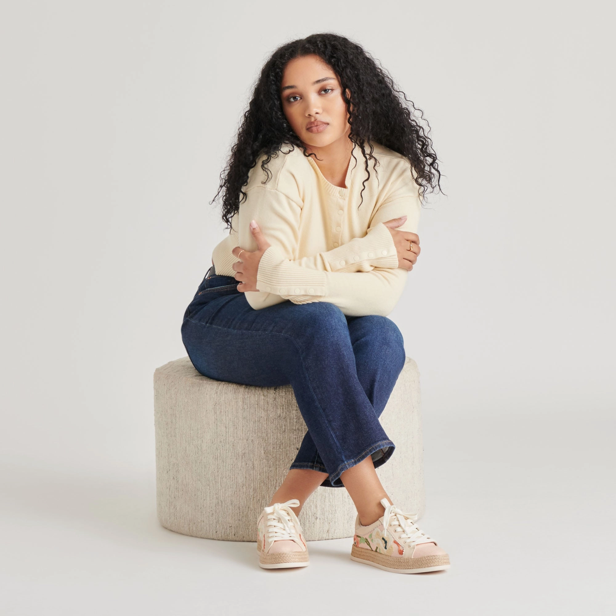 Street traction Sneaker Culture AZALIA SNEAKERS PINK FLORAL RAFFIA