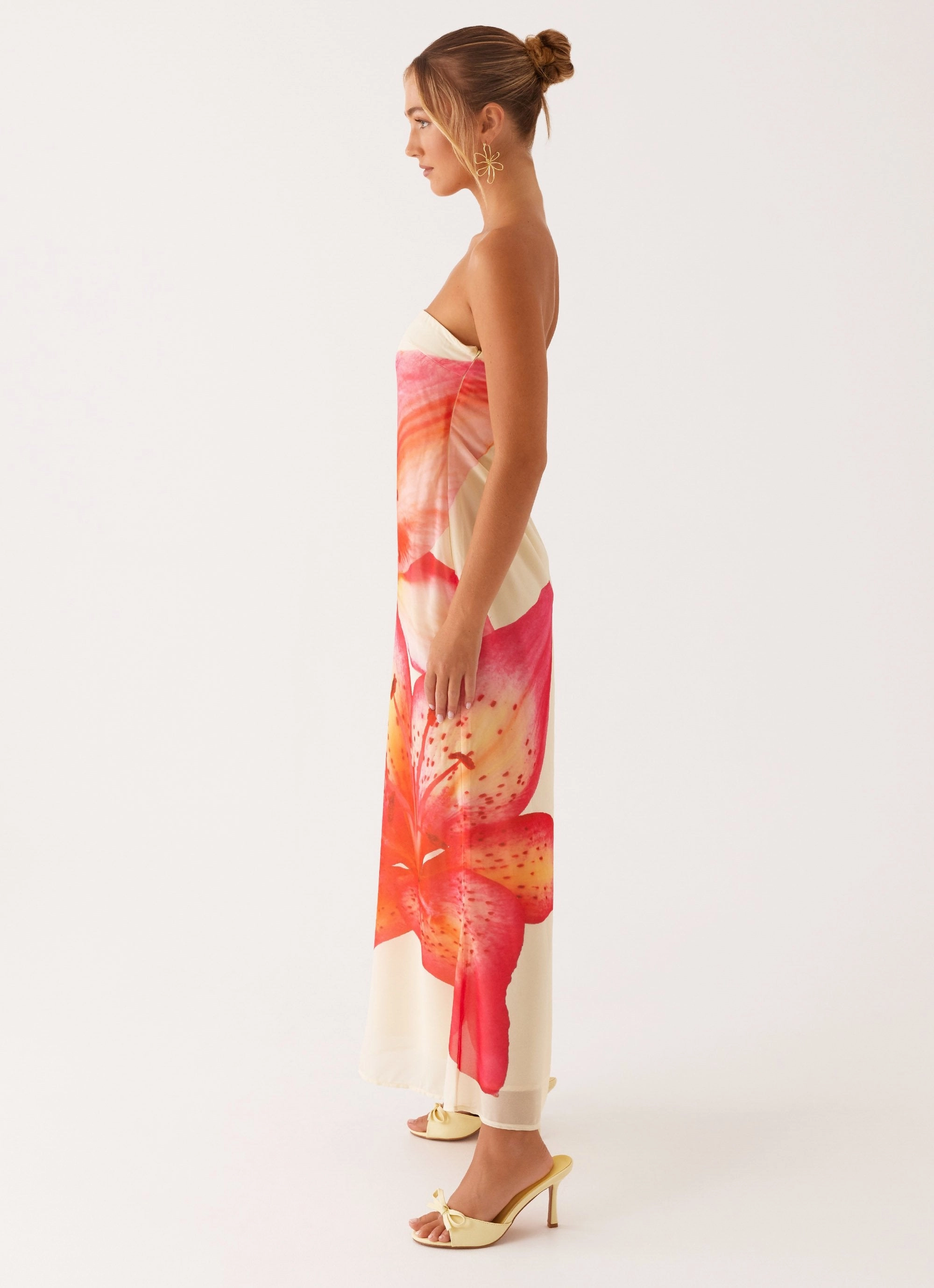 Photo Light Darcy Maxi Dress - Yellow Floral