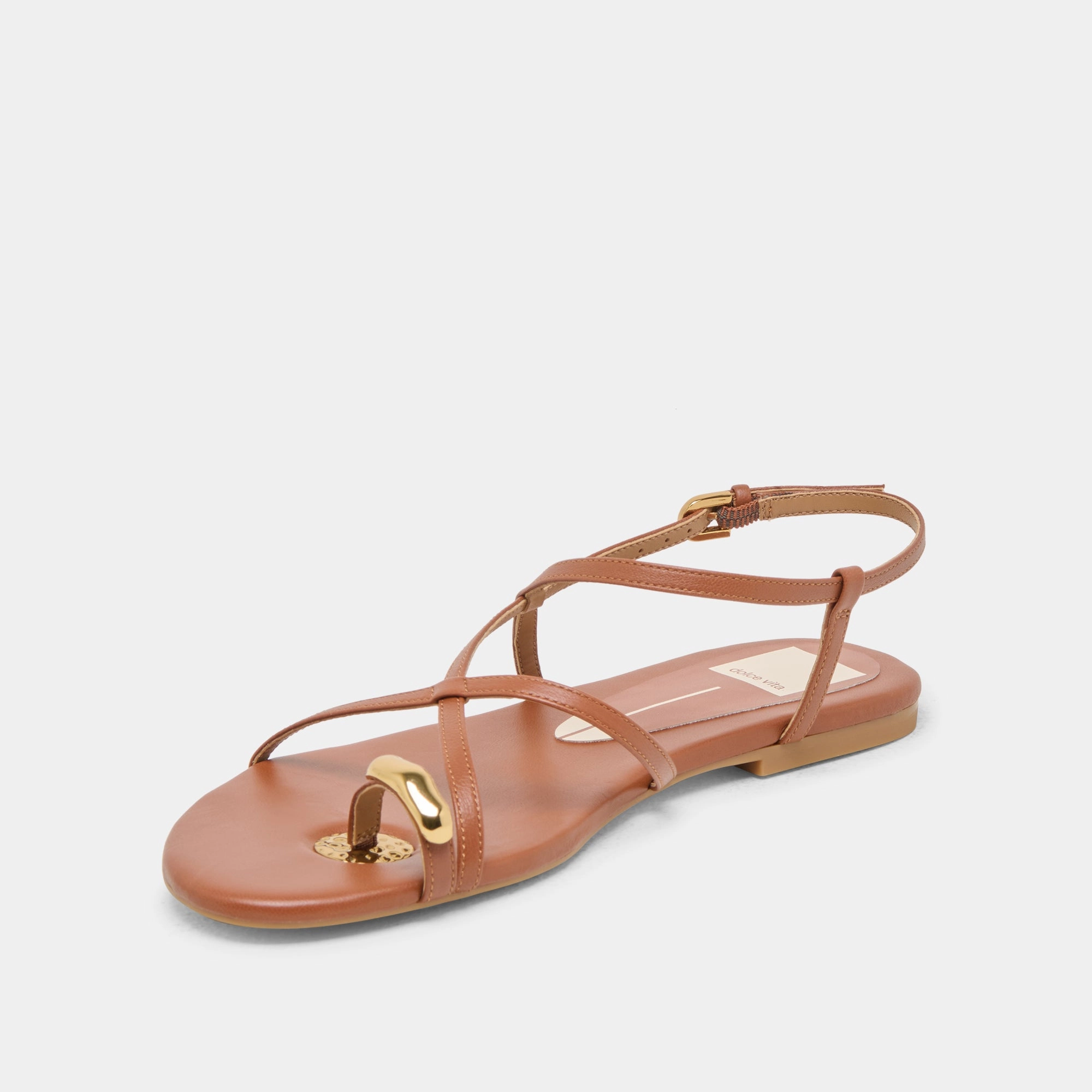 KESHA SANDALS COGNAC LEATHER Coastal Trip