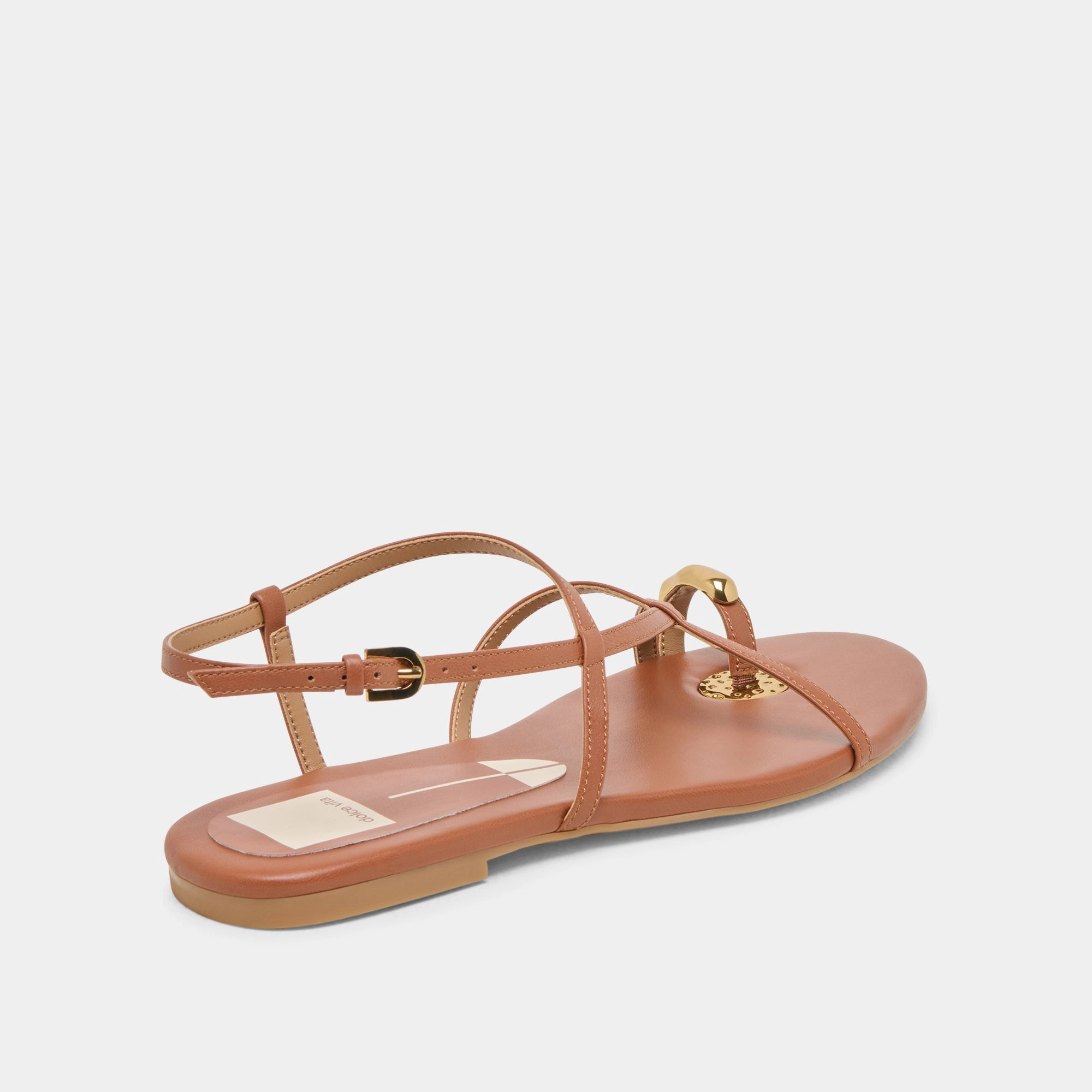 KESHA SANDALS COGNAC LEATHER PU Sole