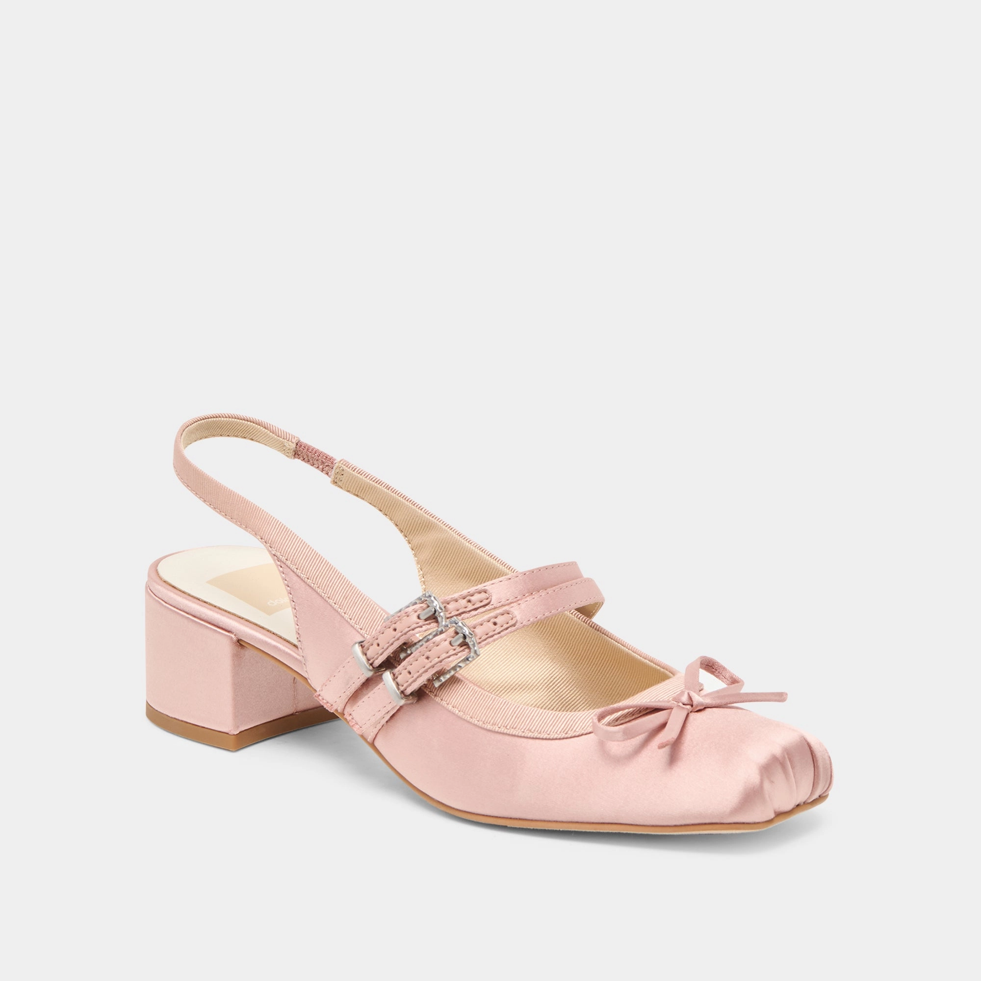 Glamour Sandals All-Purpose Wear LORIS HEELS BLUSH SATIN