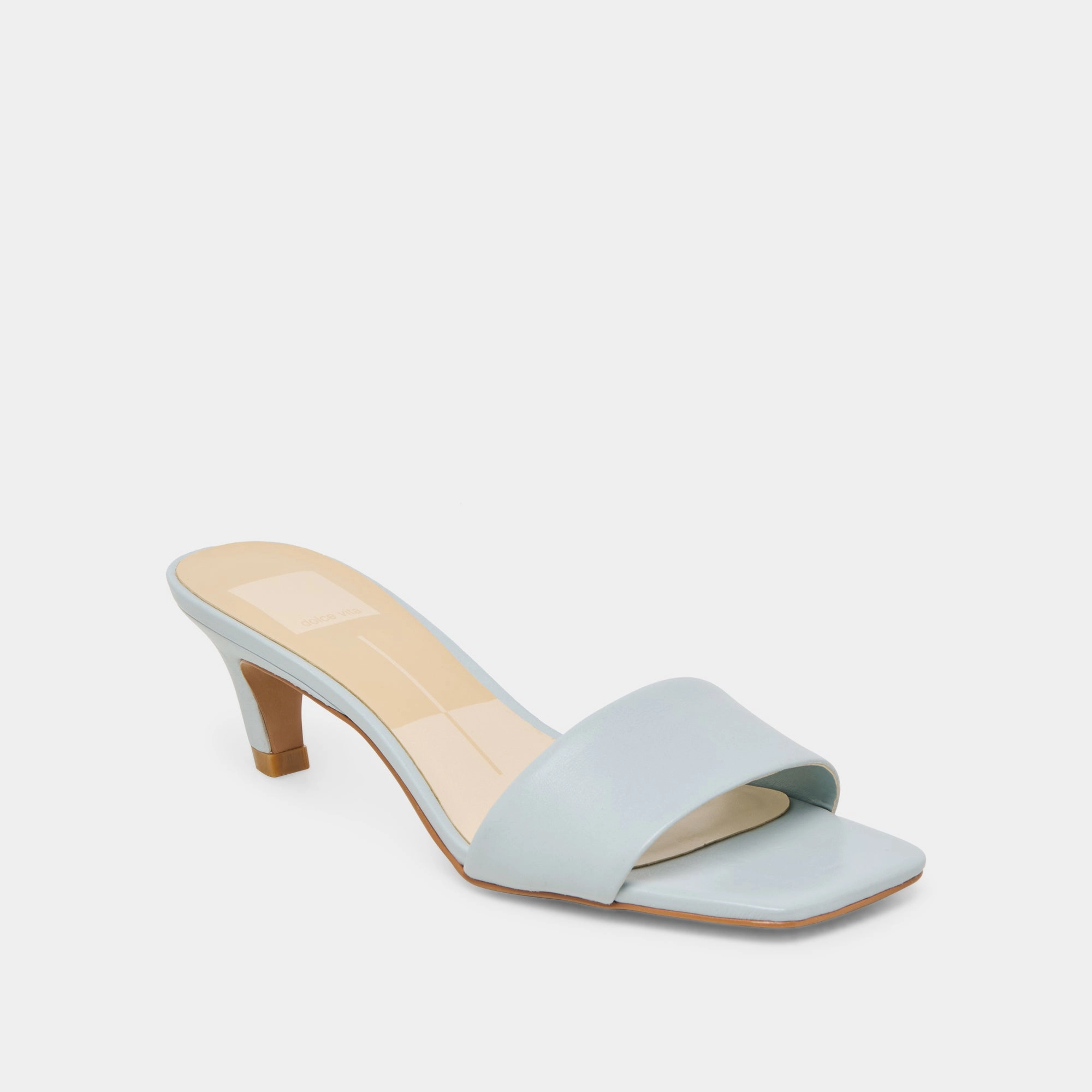 Smart Footwear Luxury Fit REXA HEELS ICE BLUE LEATHER