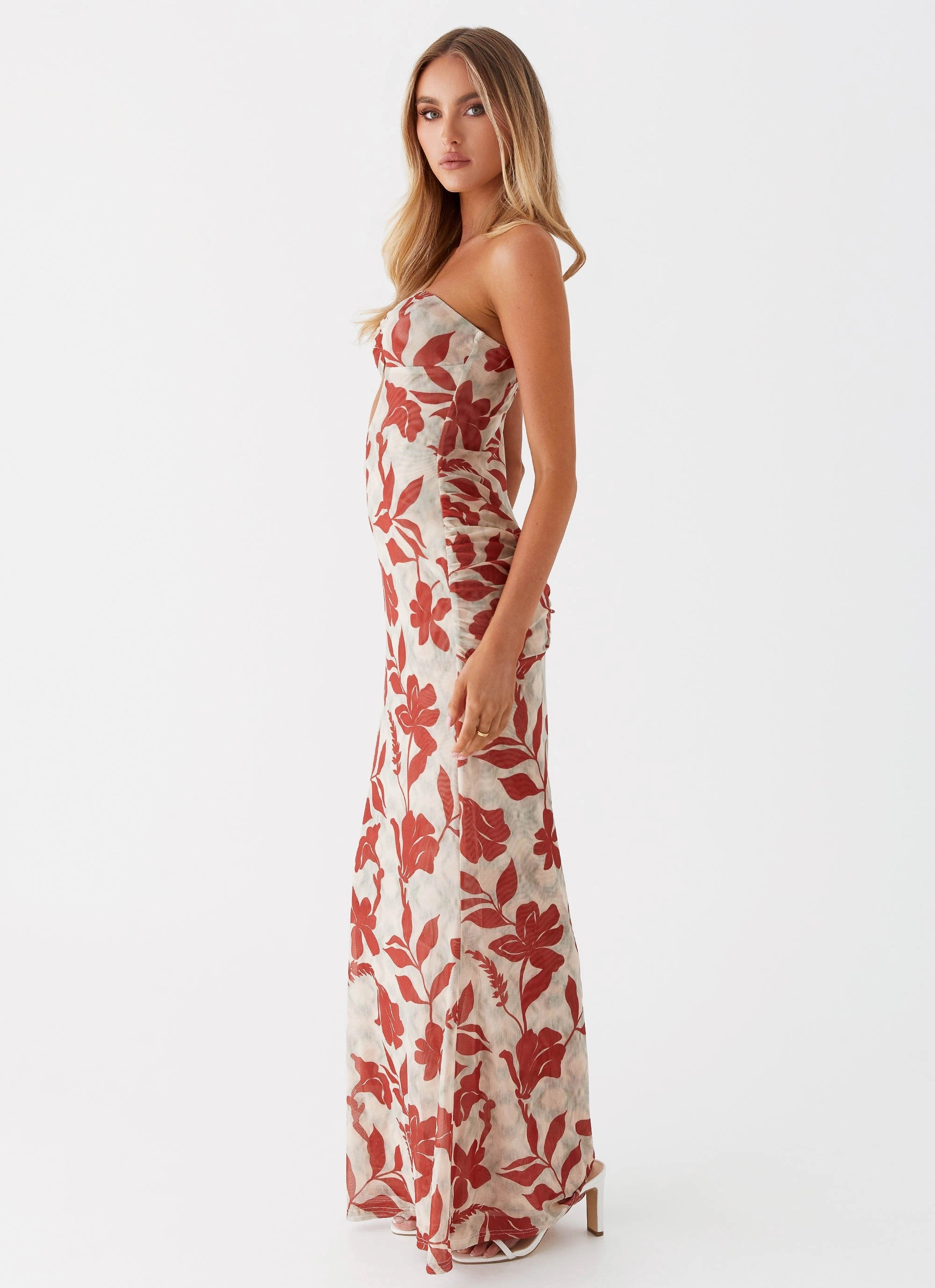 Lounge Outfit Dearest Maxi Dress - Red Green Floral
