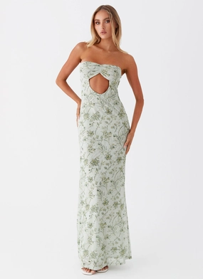 Limited-Edition Dearest Maxi Dress - Sage Floral