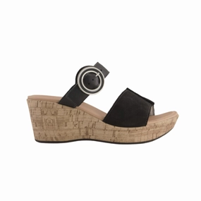 Women's Breezy - Black Velvet Nubuck/Soft Black Leather Sunny Day