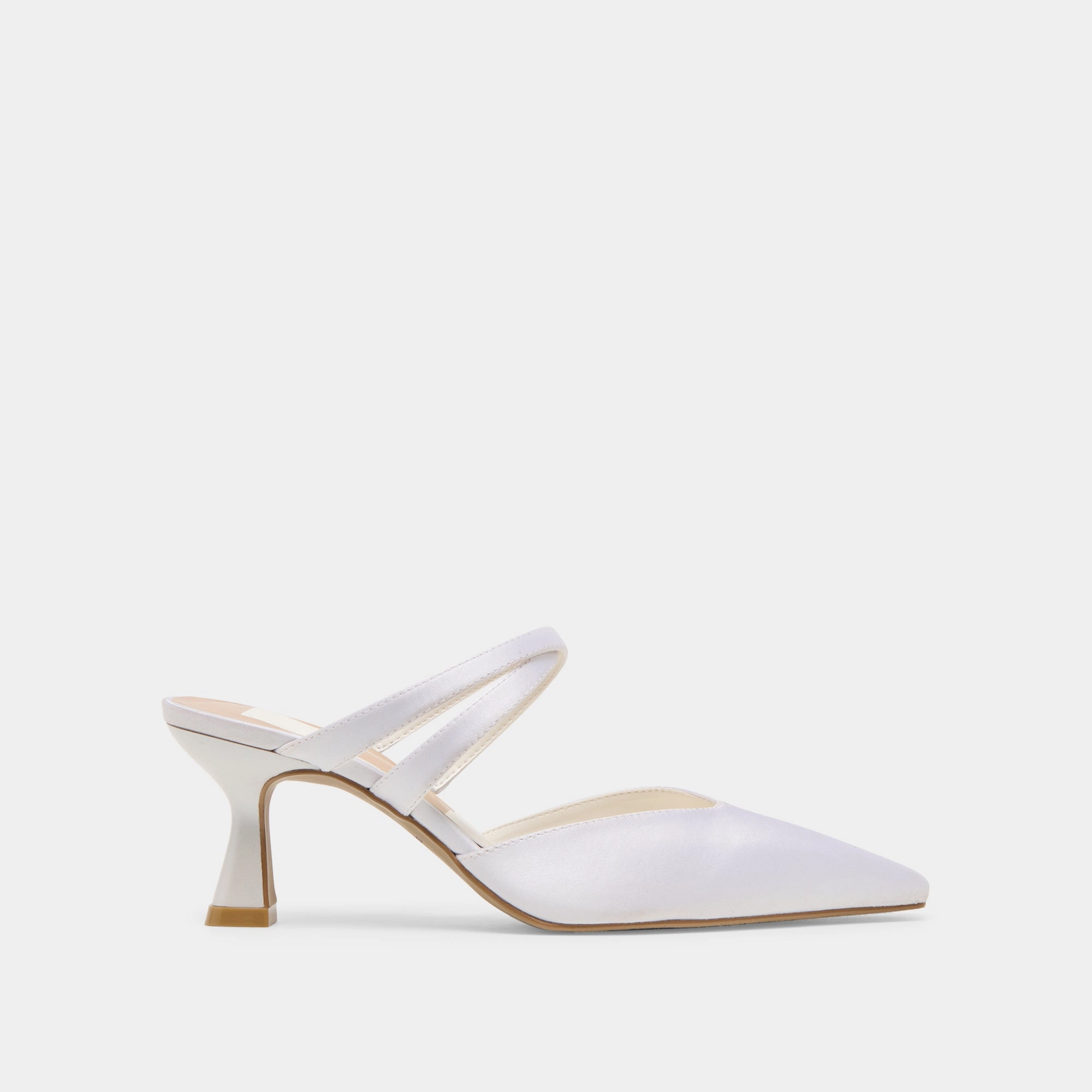 LINORE HEELS TRUE WHITE SATIN Fashion Queen Street Edge