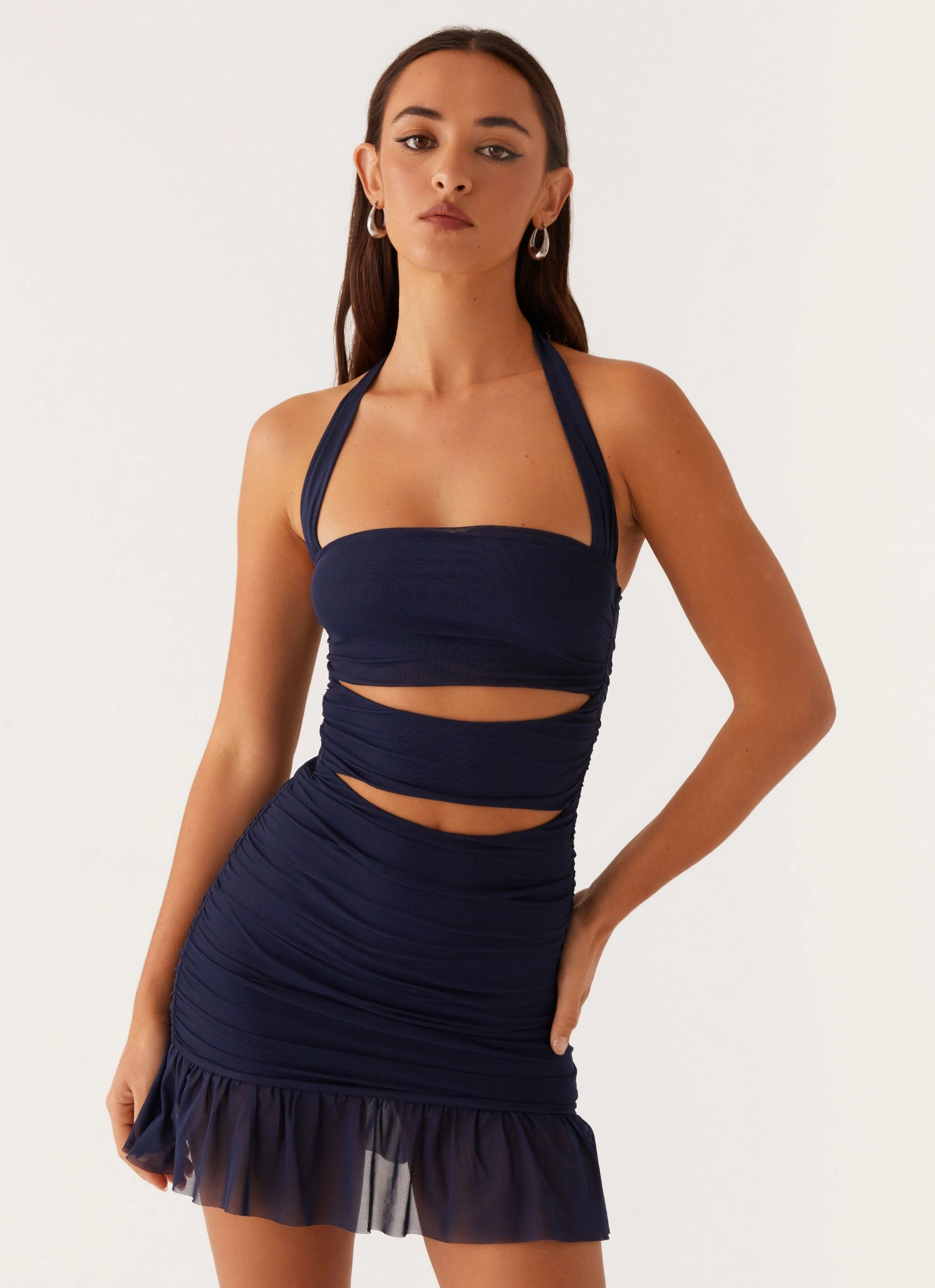 Devyn Mini Dress - Navy Daily Movement Layered Form