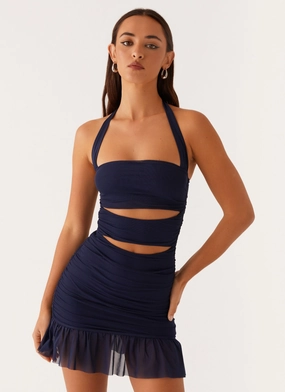 Devyn Mini Dress - Navy Daily Movement Layered Form