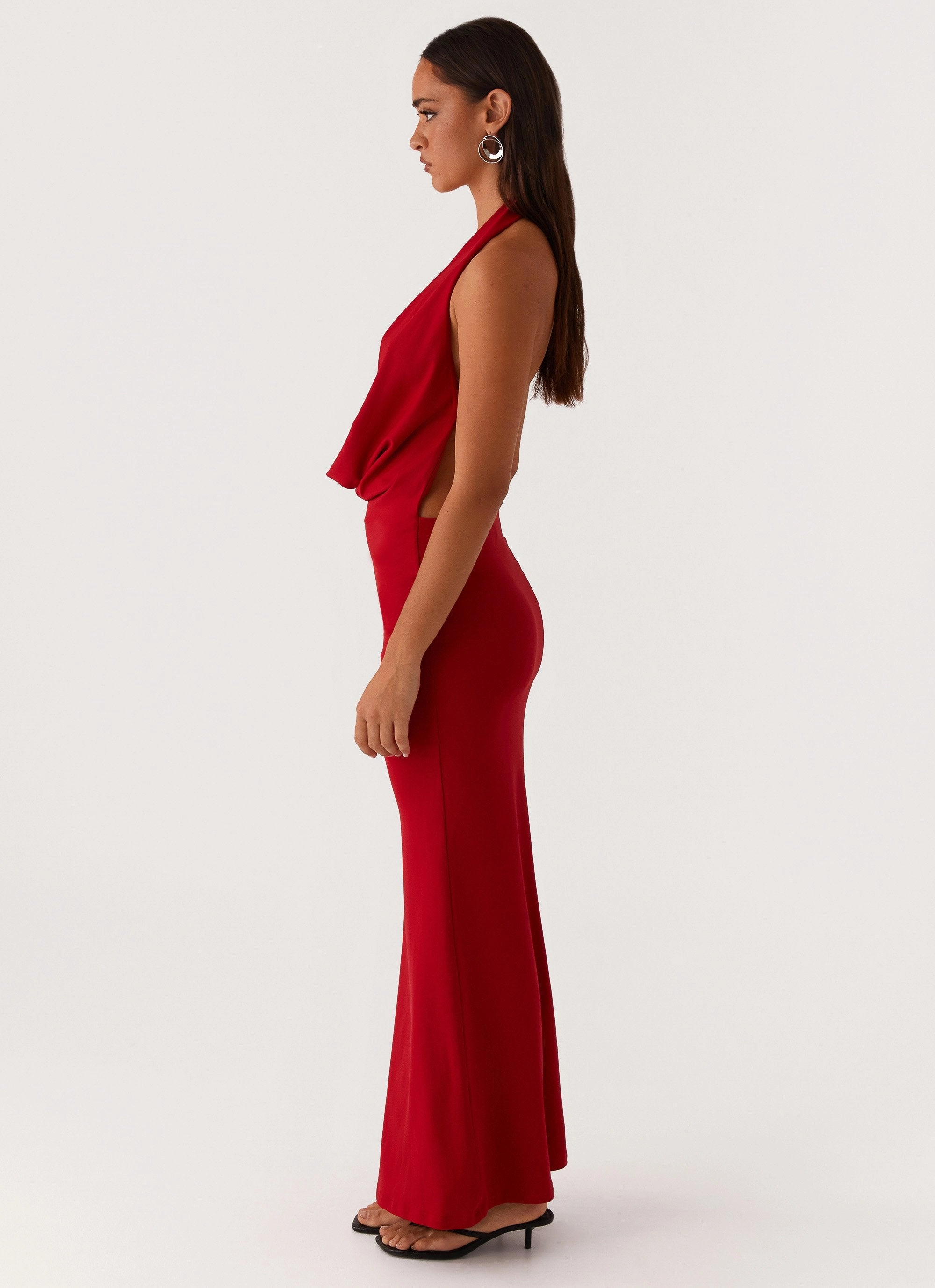 Luxe Comfort understated look Dedicated Maxi Dress - Red