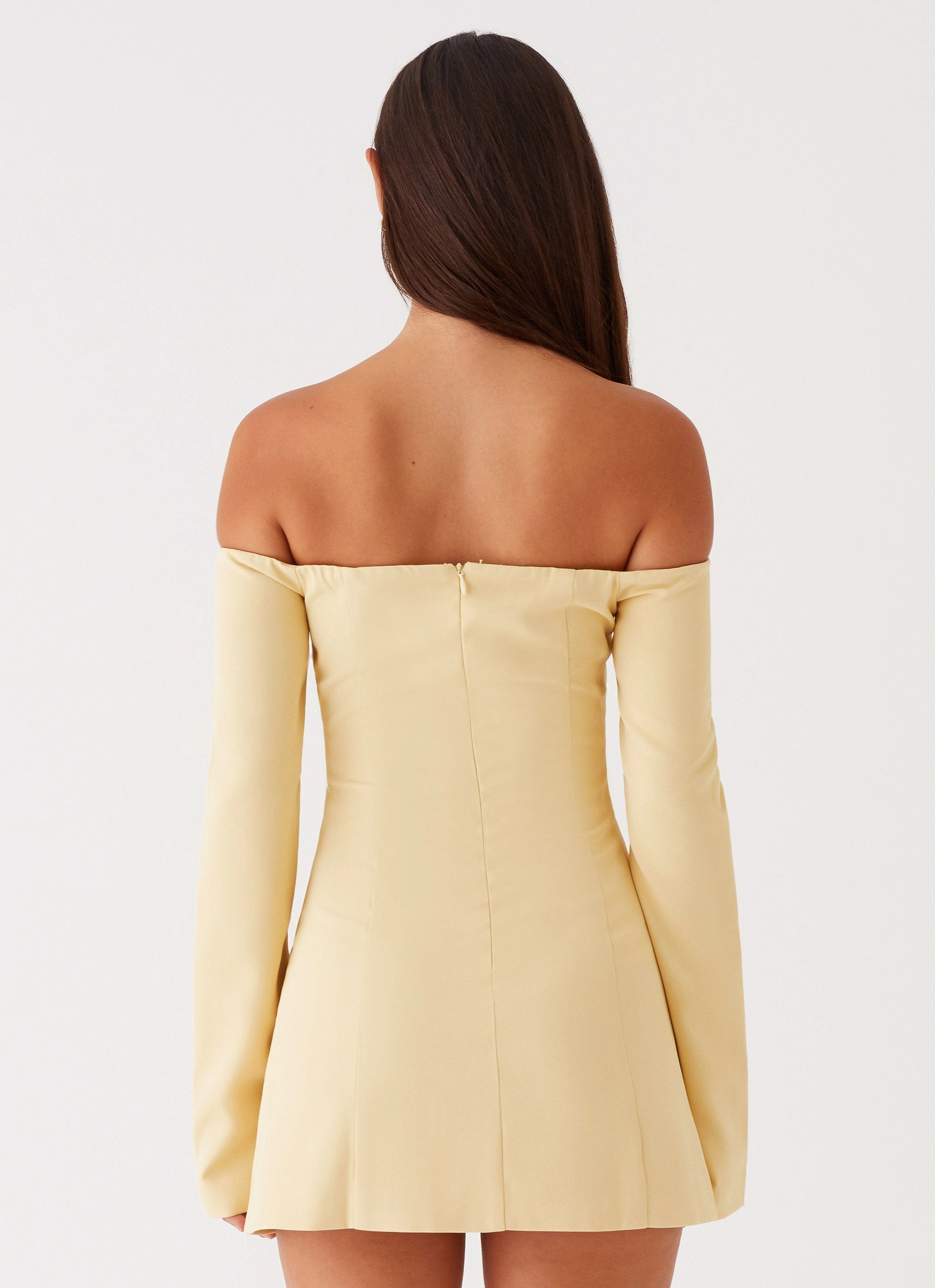 Dominique Blazer Mini Dress - Yellow Airy Feel Street Mood