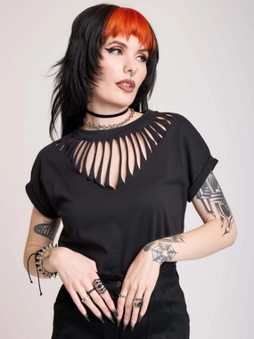 Slashed T-shirt athletic style