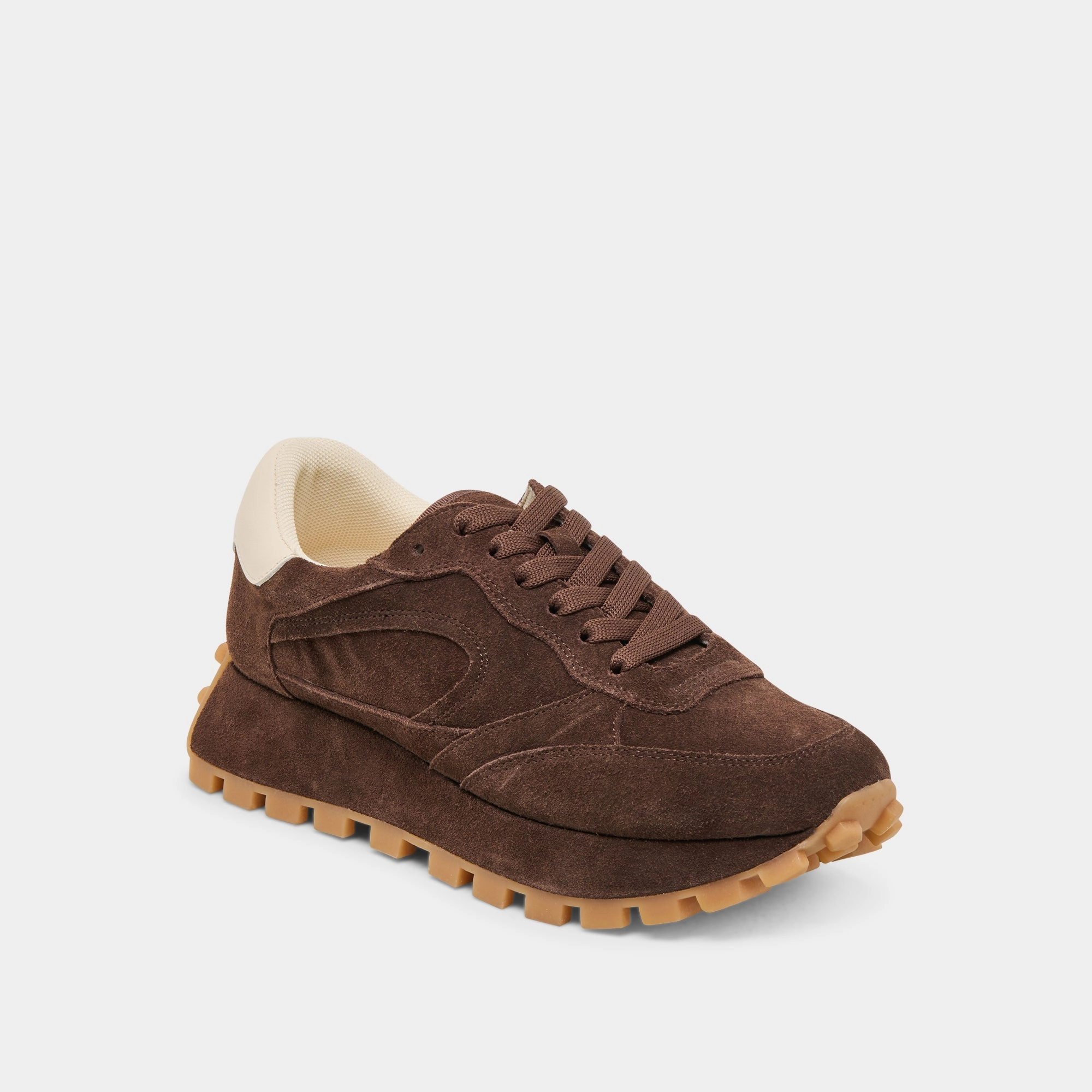 TRICIA SNEAKERS DK BROWN SUEDE Impact Control Breath Points