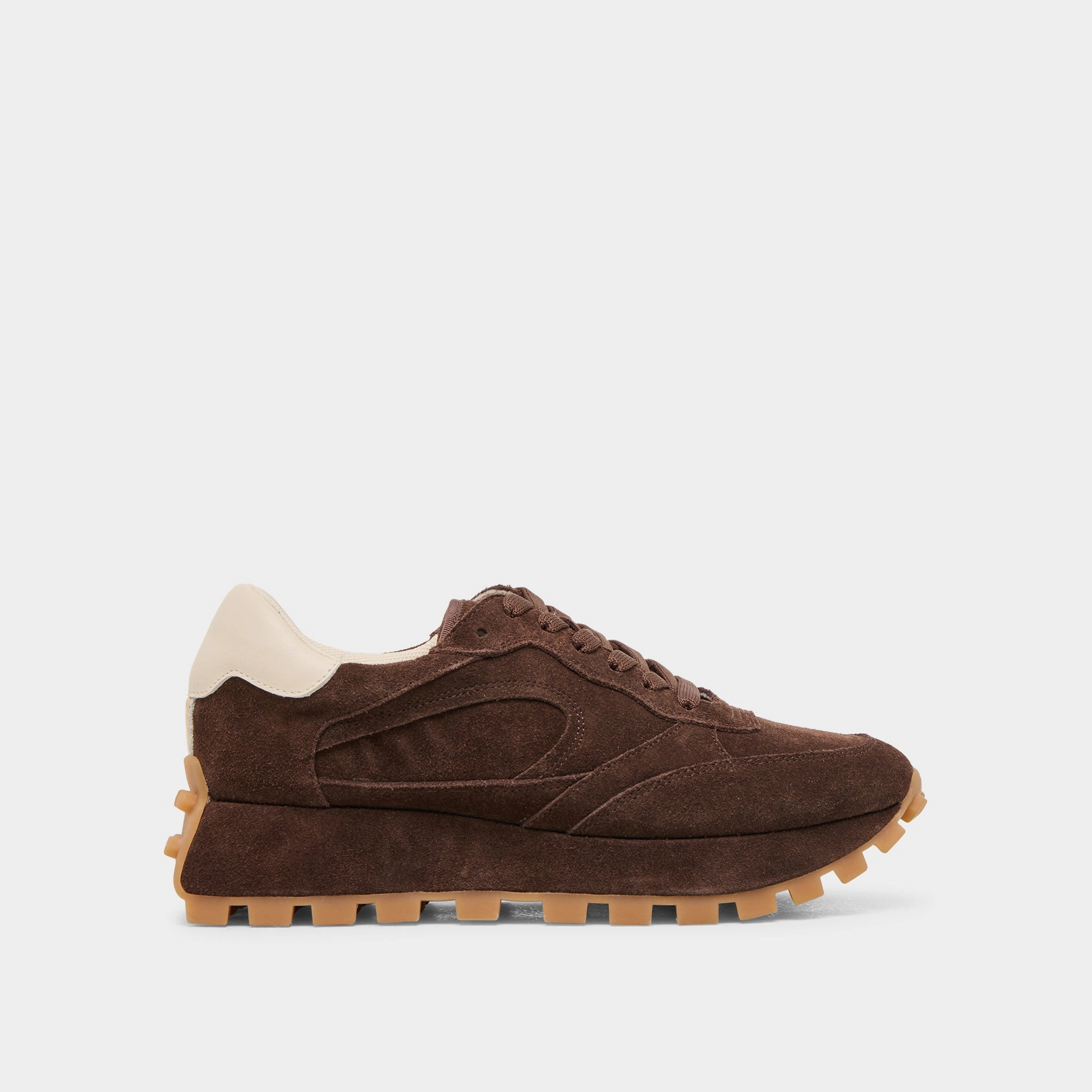 Toe Cap TRICIA SNEAKERS DK BROWN SUEDE