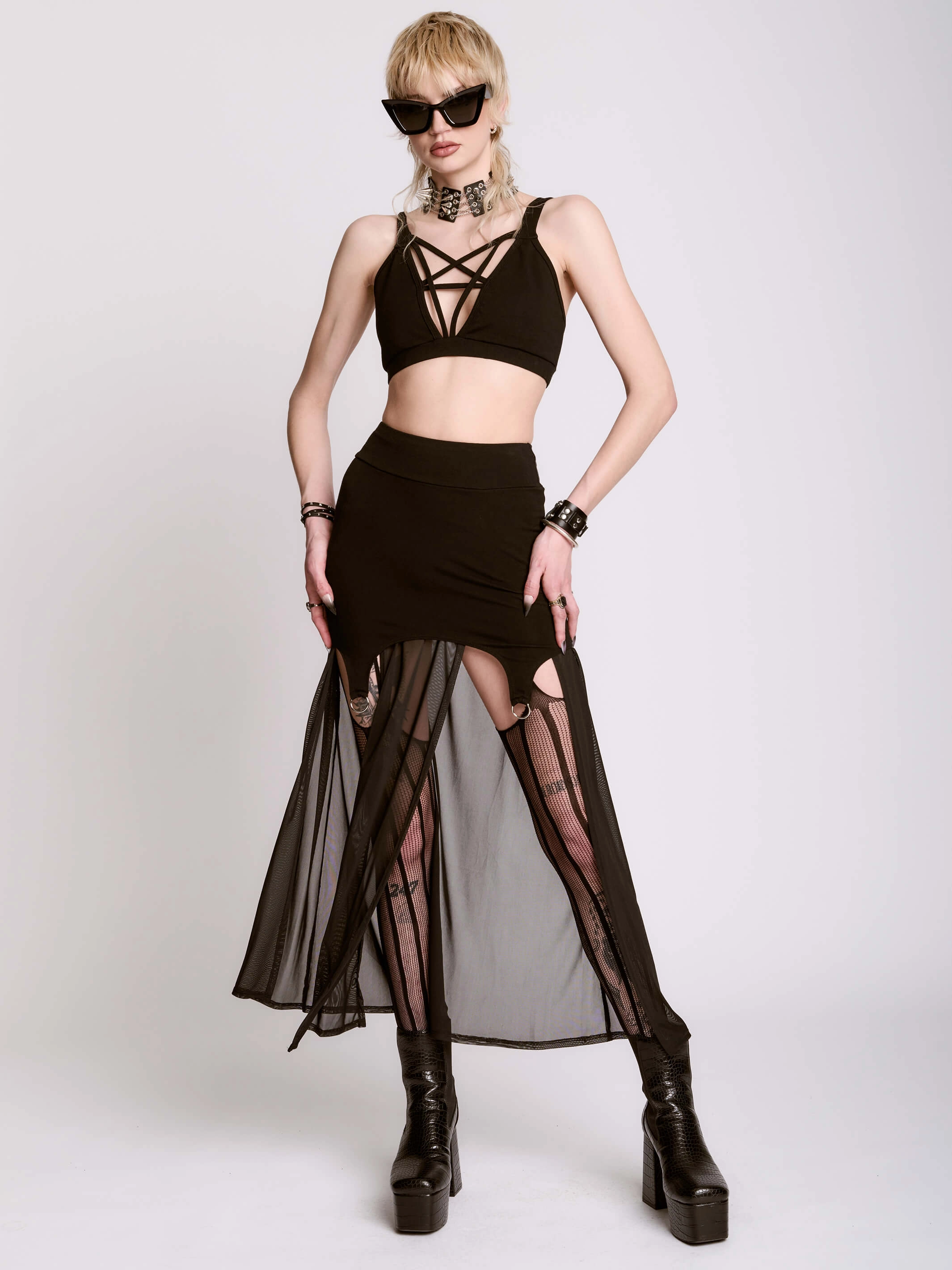 Geometric Print Dungeon Master Skirt