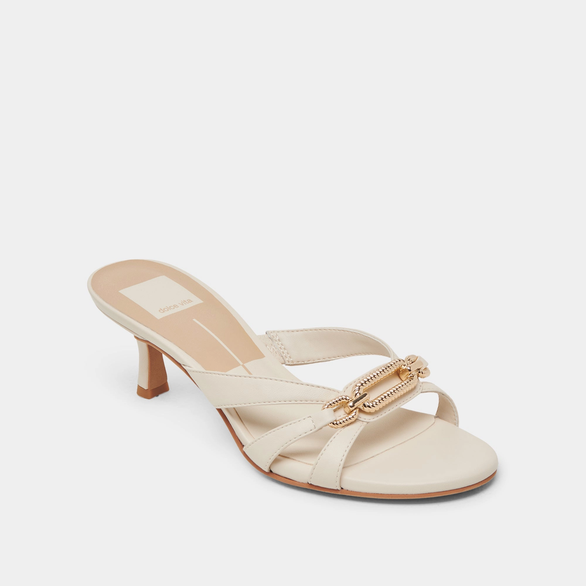 Premium boots LERAH HEELS BONE LEATHER