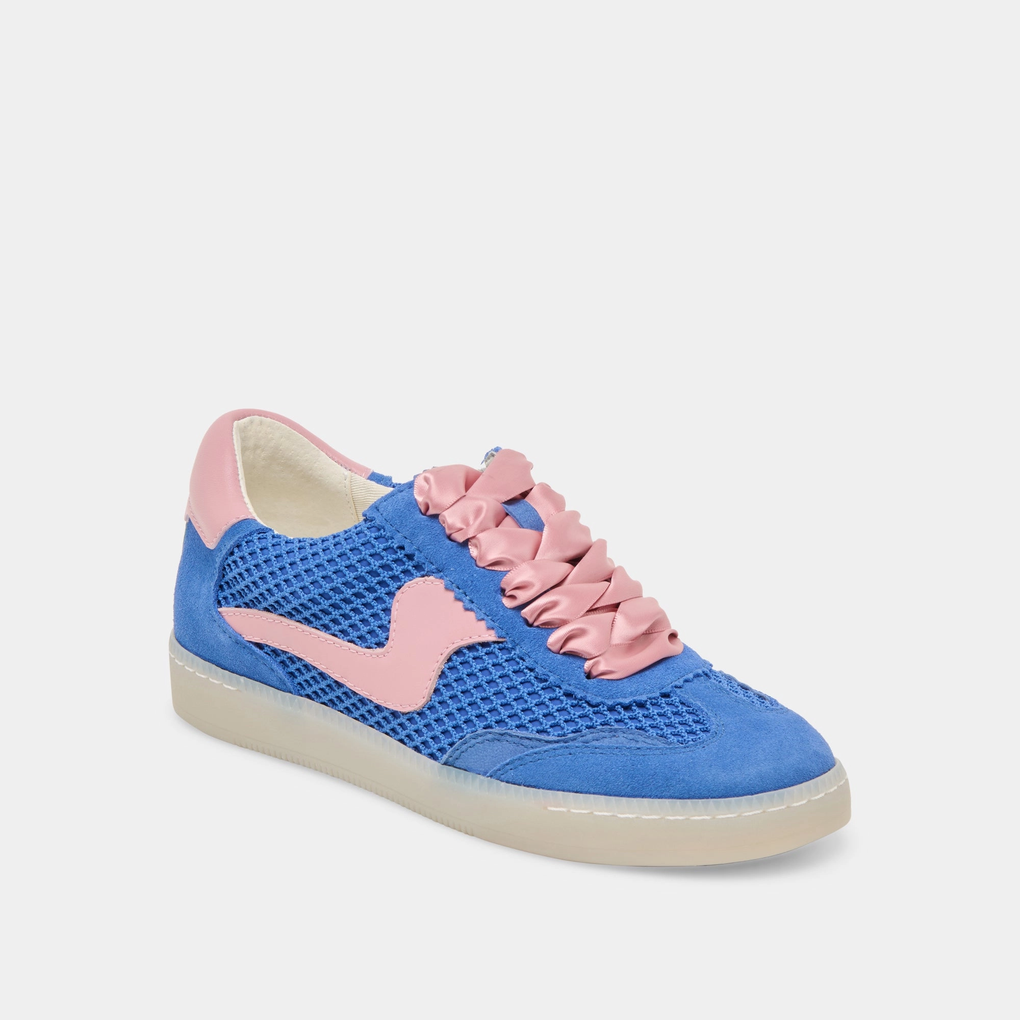 Heat Sealed Reinforcement NOTICE MESH SNEAKERS ROYAL BLUE WOVEN MESH