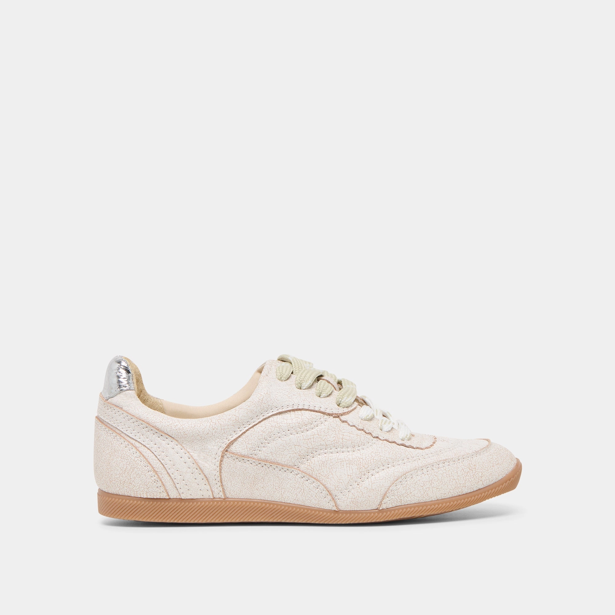 Comfortable Straps Subtle design LAINI SNEAKERS OFF WHITE CRACKLED LEATHER