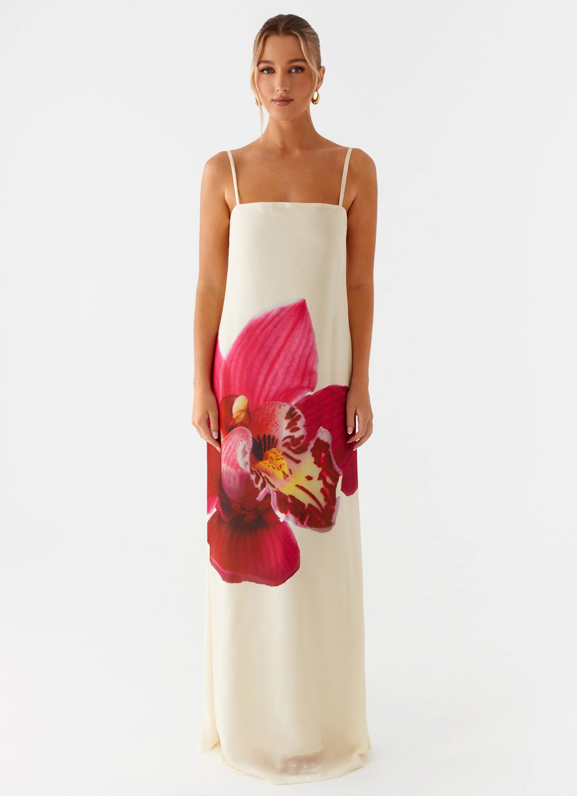 Affirmation Maxi Dress - Yellow TearResistantFabric Art Spirit