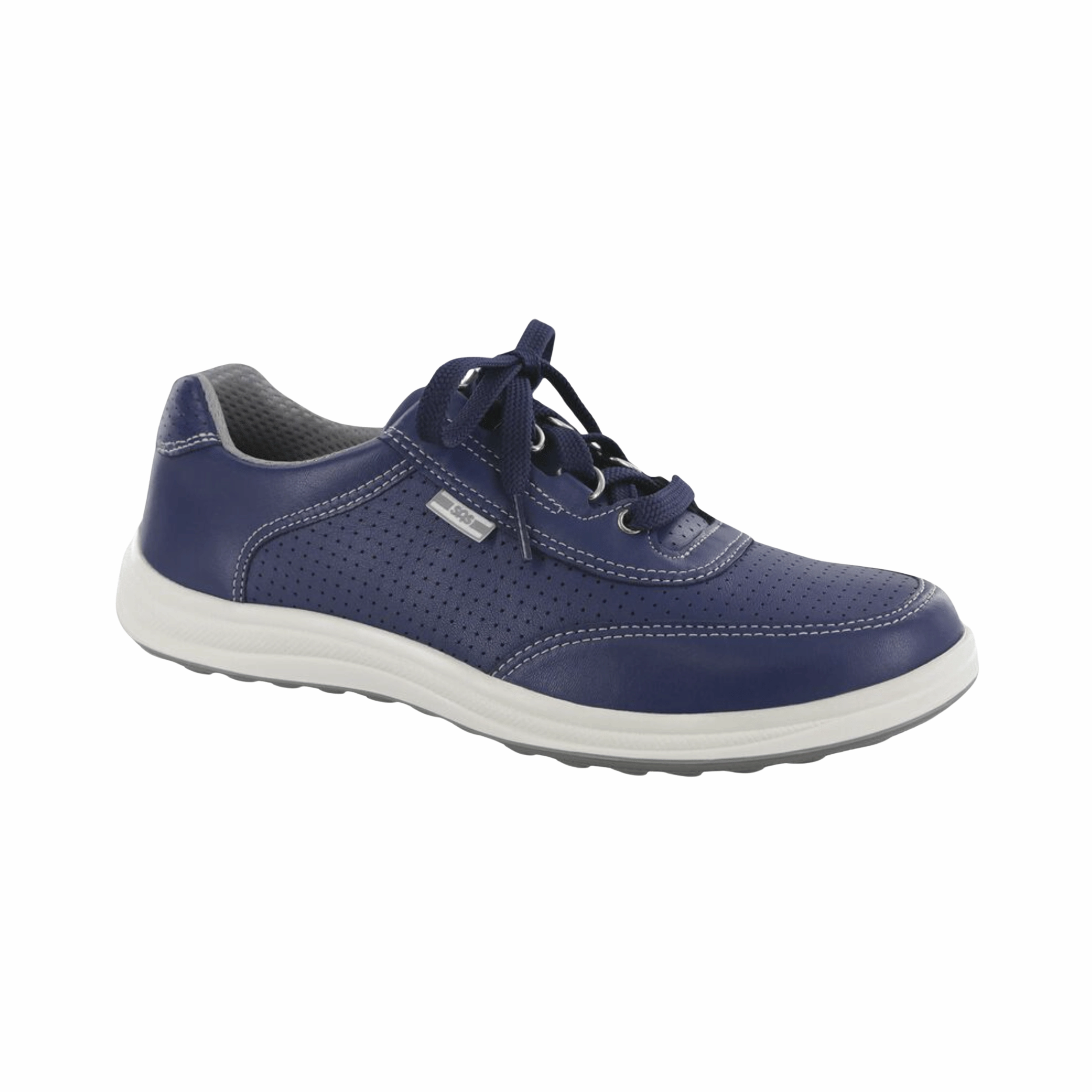Chill Look Women's Sporty Lux Sneaker - Blue Perf (Wide Width)