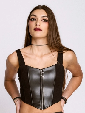 AbrasionResistant Finish Soft Touch Warm Leatherette Corset