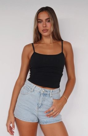 Emerson Denim Shorts Glacier Blue Casual Ease Quick Release Closure