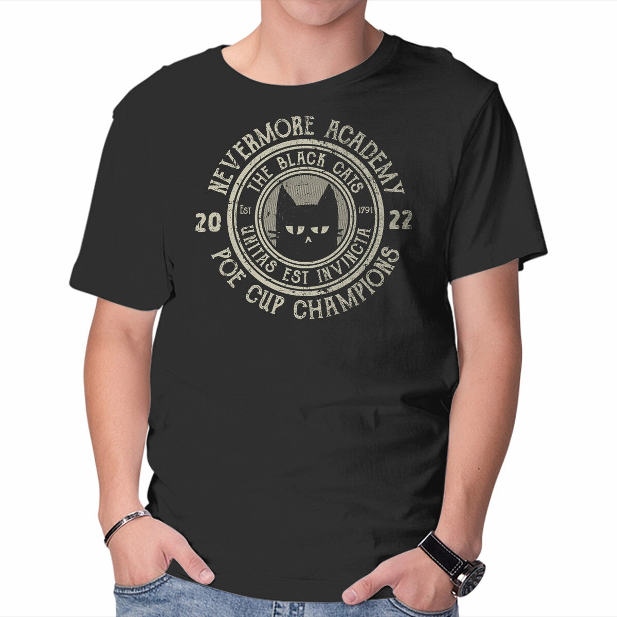 Curved Hem Playful Design Poe Cup Champions