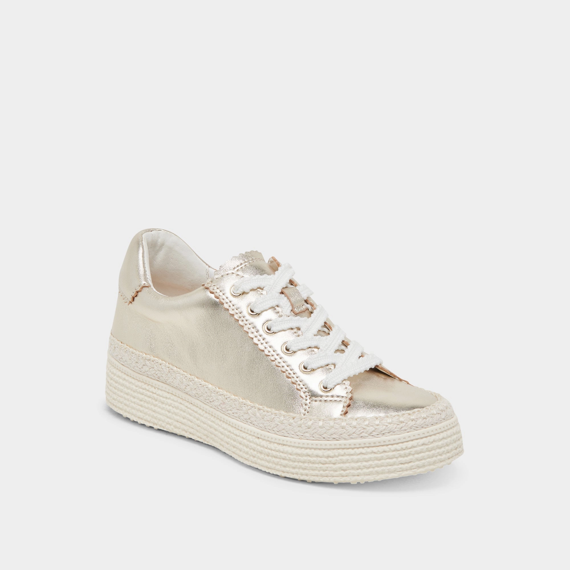 Grip Technology LENNIX SNEAKERS LIGHT GOLD METALLIC LEATHER