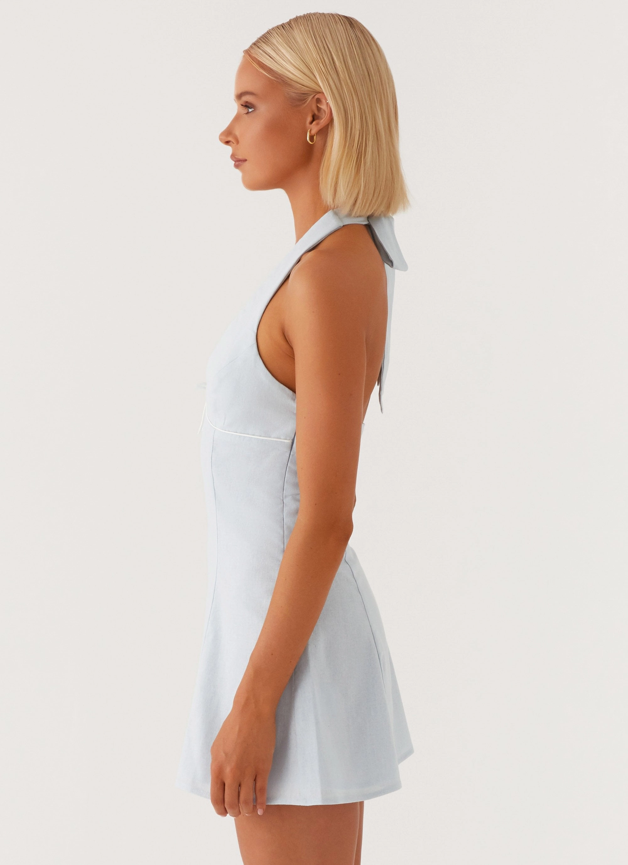 Perfect Style Timeless Touch Bronte Mini Dress - Blue