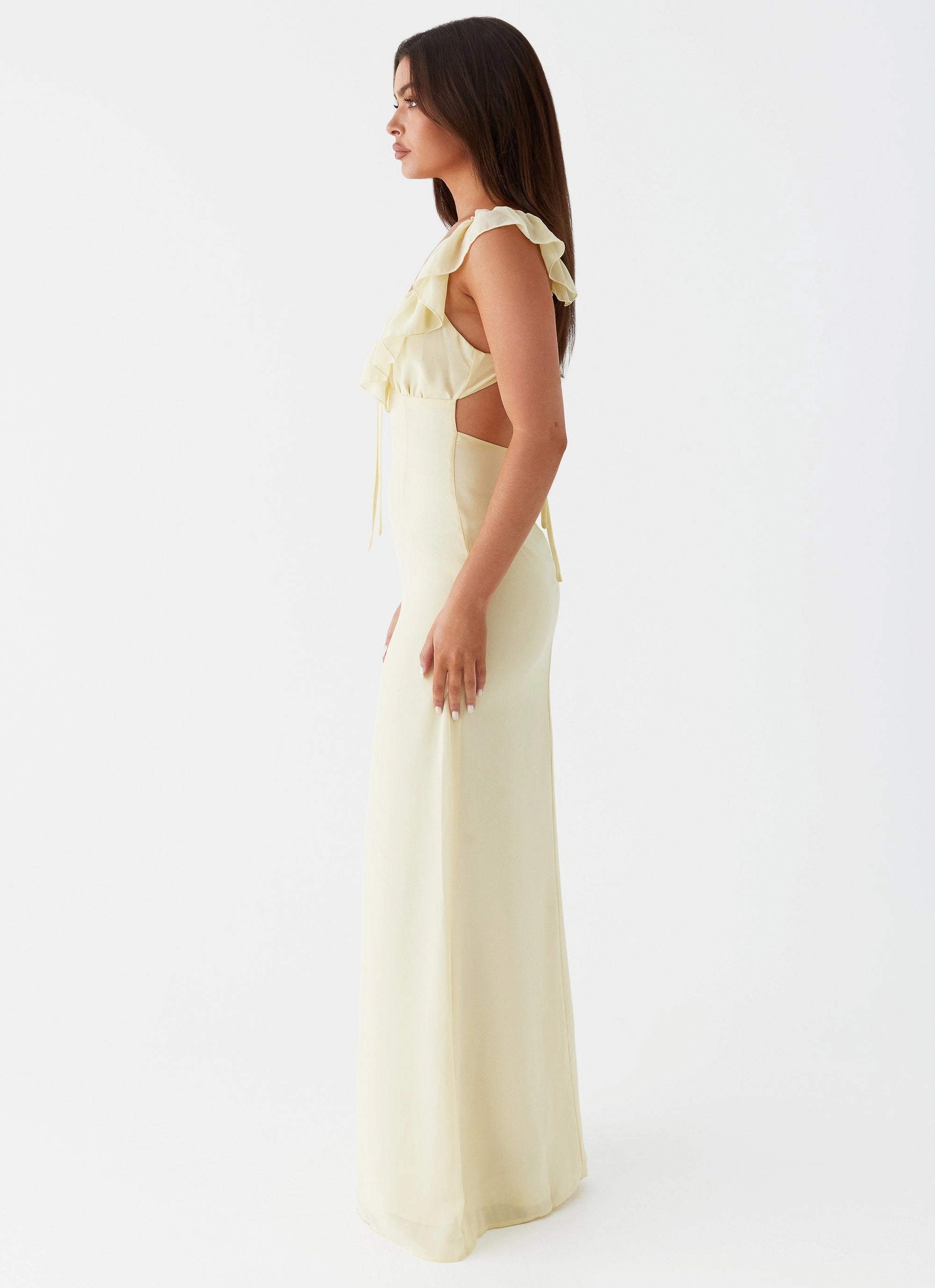 Silvie Maxi Dress - Yellow Elegant Tailoring