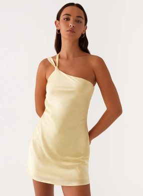 Lights Out Mini Dress - Yellow Smart And Comfortable