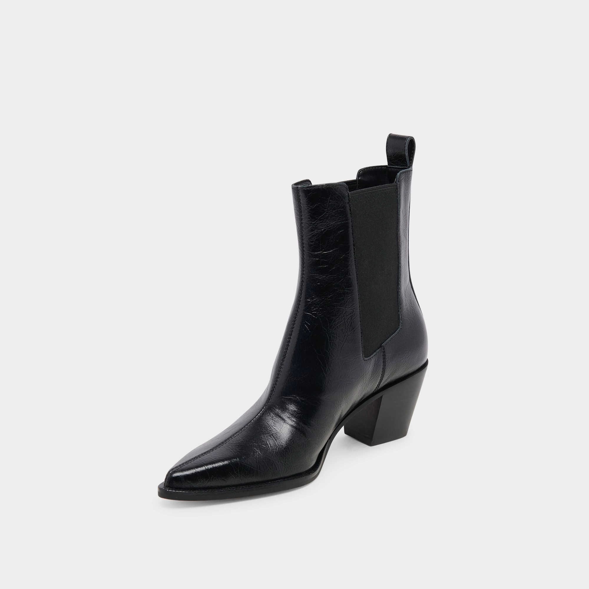 SHADIE H2O WIDE BOOTIES MIDNIGHT CRINKLE PATENT Tactile Grip Pattern