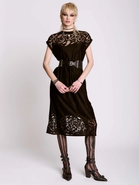 Inner Smile Burnout Snake Dress