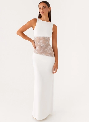 Lucinda Maxi Dress - White Versatile-Style Flexible Mood